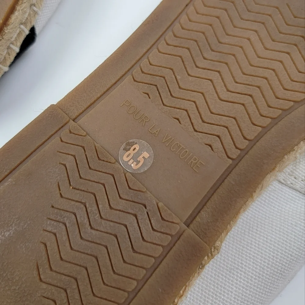 Pour La Victoire Bailey Canvas Espadrille Flats 8.5
